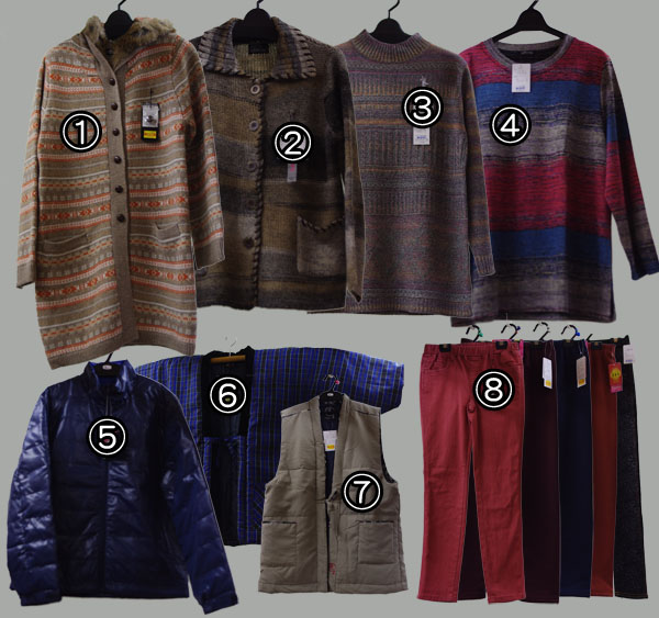 ポソン、大人気!カーディガン・セーター等ニット製品充実