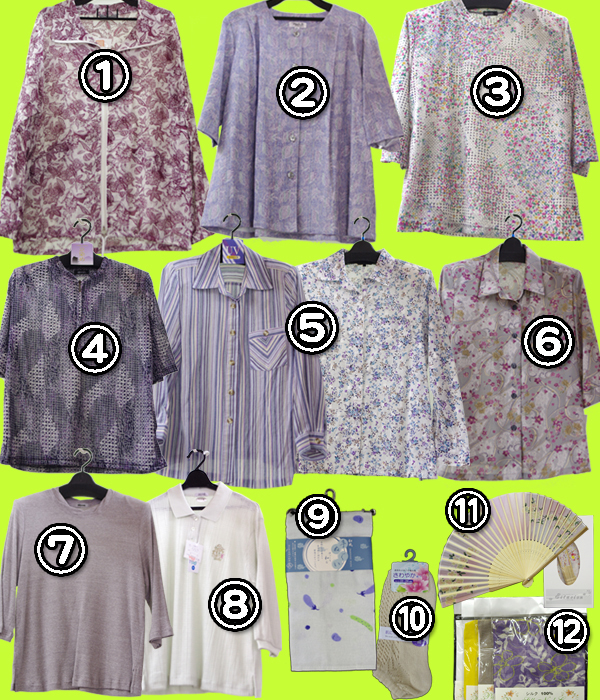 ご年配の方向き、普段使いにぴったりのブラウス・カットソー・カッポーが大量入荷!扇子やネックカバー、定番のガーゼ手ぬぐいも入荷しました〜☆